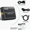 Miniatyrbillede 2 af 5: Dac Audio 192khz, Aluminium Dac Digital Til Analog Lydkonverter, Digital Spdif Toslink Til Stereo L/r Rca 3.5mm Jack Med Optisk/koaksialkabel Til Hd