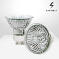 Miniatyrbillede 4 af 5: Gu10 Halogenpærer 35w Dæmpbar, 220v Gu10 Halogen Spotpærer 2 Pin,400 Lm,2800k Varm Hvid 3stk, Hvid
