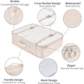 Miniatyrbild 2 av 4: Resväskeorganisatör Set med 10 Packningskuber Resväskeorganisatör Set Beige