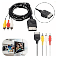 Miniatyrbillede 5 af 5: USB til 3RCA-kabel, USB 2.0 hun-type A til 3 RCA han, komposit AV-lydvideokabeladapter til TV/Mac/PC, 1,8 m