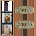 Miniatyrbilde 3 av 7: Folding Bordhengsler Folding Connector Rustfritt Stål Møbelbeslag 180 Graders Folding, 2,5 mm Tykk, Antikk Bronse Finish Rustfritt Stål, 4 stk
