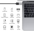 Miniatyrbillede 2 af 5: USB C til USB Adapter (2-pak), USB-C til USB 3.0 Adapter, USB Type-C til USB Adapter, Thunderbolt 3 til USB Hun OTG Adapter (Sølv)