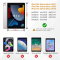 Miniatyrbild 5 av 5: Wekity Fodral för iPad 10.2 7:e generation 2019 - [hörnskydd] Multi-vinkelställ med ficka och pennhållare