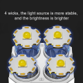 Miniatyrbillede 3 af 5: Superlys 10000000lm lommelygte LED lommelygte USB genopladelig taktisk lys