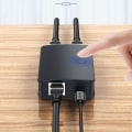 Pikkukuva 4 / 5: Mini 2-porttinen työpöydän 1000 Mbps:n verkkokytkimen RJ45 LAN Ethernet -kytkin USB-kaapelilla työpöydän PC:lle 2-suuntainen jakosovitin Hubi - Verkkokytkimet
