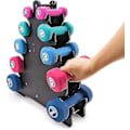 Miniatyrbillede 1 af 4: Dumbbell Stativ, Trekant og Stort Blad 5-lags Dumbbell Opbevaring Vægtstativ Multilevel Håndvægt Tårn Stativ