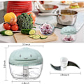 Miniatyrbillede 2 af 5: Mini Pull Chop Chopper og manuel foodprocessor, Blender med ledning Mec