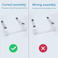 Miniatyrbillede 3 af 5: Desktop Laptop Stand Stabilt Stativ Ergonomisk Aluminium Computer Riser Laptop Kølestativ (Sølv)