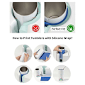 Pikkukuva 3 / 5: Silikoninen sublimaatiomuki Tumbler Wrap Insert Yhteensopiva mukipuristimeen Bundle Tarvikkeet, Sublimaatioon