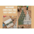 Miniatyrbilde 2 av 4: Juletrær DIY-sett, håndlaget vevd makramejuletrær