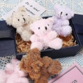 Miniatyrbillede 4 af 5: 6 stk. Mini Teddybjørn Lille Bjørn Bulk 4 Tommer Plysdyr Legetøj Lille Blød Bjørn Dukke Teddybjørn Brun Abrikos Til Baby Shower Fødselsdag Graduering
