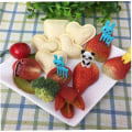 Miniatyrbilde 2 av 5: Sandwichform, DIY-kjeksreduser, mini hjerteform Bento-boks Toastbrødskiveform, rosa 1 stk