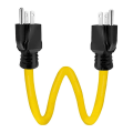 Miniatyrbilde 1 av 5: Hannforlengelse, Rv & Generator Adapter Cord, 5-15p For Transfer Switch, 12awg 125v Dobbel Hann