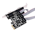 Miniatyrbilde 5 av 5: Txb071 Pci Express-tilleggkort 4 porter seriell stigerkort Multi Rs232 Db9 Com Pcie-utvidelsesadapter