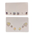 Miniatyrbillede 2 af 5: Pendientes Mujer Studs Bar Ring CZ Studs Lightning Bolt Studs Micro Studs Multicolor style:style3;