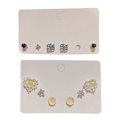 Pikkukuva 2 / 5: Naisten korvakorut Studs Bar Ring CZ Studs Lightning Bolt Studs Micro Studs Moniväriset style:style3;