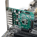 Miniatyrbillede 2 af 4: 6 porte Pci-e til Usb 2.0 udvidelseskort 9pin intern Usb-header desktop Express-kort med 15 pin Sata-strømstik