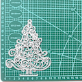 Miniatyrbillede 5 af 5: Juletræ prægning skærestencil skabeloner form Fo
