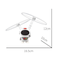 Miniatyrbilde 2 av 4: Astronaut Flygende Helikopter Mini Drone Hånd Infrarød Induksjonskontroll Suspensjonsflyleker Gaver White
