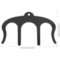 Miniatyrbillede 4 af 9: Bogstøtte Sider | Metal Nodeark Bog Holder - Musikstativ til Klaver, Keyboard, Stativ og Bog, Søde Klips til Sidemarkører, Festgave (Sort) black