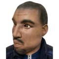 Miniatyrbillede 5 af 5: Realistisk sort mandlig maske Kanye Gold Digger Latex Rapper kostume tilbehør