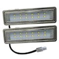 Miniatyrbillede 3 af 5: 2-delt rektangulær emhættelys panel 15W 120mm 12V DC 230V ventilationspære køkkenfilterlampe 20W halogenækvivalent