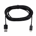 Miniatyrbillede 1 af 3: 3 meter Micro USB-kabel sort/hvid opladningsledning erstatning til