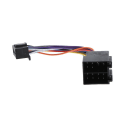 Miniatyrbilde 4 av 5: 16-pinners bilstereo radio sele til ISO for radio til ISO radioavspilling plugg autoadapter ledningsnett sele