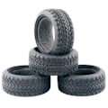 Pikkukuva 1 / 3: 4x Kumirenkaat Hsp 1:10 Rc-autoon, Auton Kuorma-auton Osien Päivitys