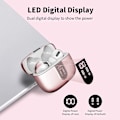 Pikkukuva 3 / 6: Langattomat kuulokkeet, tummanharmaat langattomat nappikuulokkeet Bluetooth-kuulokkeet mikrofonilla, 40 tunnin toistoaika kosketusohjaus Ipx7 vedenpitävät juoksukuulokkeet