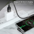 Miniatyrbillede 2 af 4: Statik 360 Kabel-roterende Telefonoplader - Lavet af holdbar nylonfletning