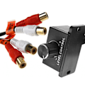 Pikkukuva 4 / 5: Universaali vahvistin Basso Rca Gain Level Volume Control Nuppi Auto Koti Musta