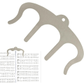 Miniatyrbillede 1 af 9: Bogstøtte Sider | Metal Nodeark Bog Holder - Musikstativ til Klaver, Keyboard, Stativ og Bog, Søde Klips til Sidemarkører, Festgave (Sølv) silver