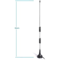 Miniatyrbilde 4 av 4: Ham Radio Politiskanner Antenne Amatørradio Mobil Radio Skanner Antenne Magnetisk Base Bnc Hann Antenne Kompatibel