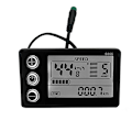 Miniatyrbillede 1 af 5: Elektrisk cykeldisplay 24v/36v/48v Vandtæt Lcd-display S866 Controller Panel Dashboard Til Ele