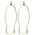 Miniatyrbillede 2 af 2: 2 stk. Gulvlampe Skærm Harp Holder Lampecafé Horn Alloy Beslag Lampecafé Dele E27