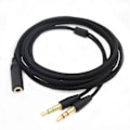Miniatyrbilde 1 av 5: For Razer-hodetelefon lydkabel hodetelefonadapter splitter headset mikrofon for Razer Electra/kraken Pro 7.1 V2/hamme