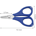 Miniatyrbillede 3 af 5: Fiske Saks i Rustfrit Stål Heavy Duty Saks Multifunktionssaks Til Fiskesnøre Og Kobbertråd 2stk Blå