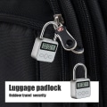 Miniatyrbillede 3 af 4: Smart Time Lock, 99 timer maks timinglås med LCD-display multifunktion rejse elektronisk timer genopladelig sikkerhedshænglås (sølv)
