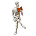 Miniatyrbillede 1 af 5: Hjemmeindretning Pulp Læsende Kvinde Figur Thinker Statue Æstetisk Skulptur W310-02