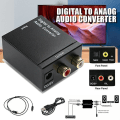 Miniatyrbilde 3 av 5: Digital til analog lydkonverter optisk fiber Toslink koaksial signal til Rca R/l lyddekoder Spd