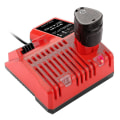 Pikkukuva 5 / 5: Vaihda M12-18fc-laturit Milwaukee Lithium -akkuun 12v/14.4v/18v M12-18c kaksoislaturi Li-ion-akut sovittimet