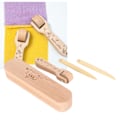 Miniatyrbillede 5 af 5: Skræddersyning Klap Seam Roller Point Turner Syværktøj Finpudset Træ Klap Syværktøj