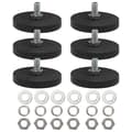 6 stk. Magnet Bilmontering Runde Magneter Nummerplade Magnet Ru