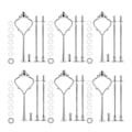 Miniatyrbillede 1 af 5: 6 sæt bakke hardware til kage stativ 3 lag kage stativ montering hardware holder til bryllup og fest