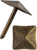 Sett med 40 dekorative spiker i eldet bronse messing 12 x 18 mm