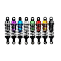 Miniatyrbilde 5 av 5: 4 stk. Metalldemper for A959 A959-b A949 A969 A979 K929 1/18 RC Bil Oppgraderinger Deler, Lilla