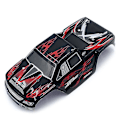 Miniatyrbillede 5 af 5: Bilkarosseri Skal Cover Case Til A979 A979-04 1: 18 Rc Bil Opgraderet Del,sort