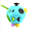 Pikkukuva 1 / 6: 12-sivuinen Fidget Cube -lelu, lievittää stressiä lapsille, teini-ikäisille ja aikuisille B3