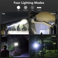 Miniatyrbillede 5 af 5: Genopladelige LED-hovedlamper til voksne, 90000 lumen superlys